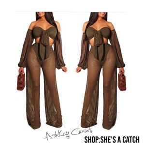 Olive Knit Two Piece Set